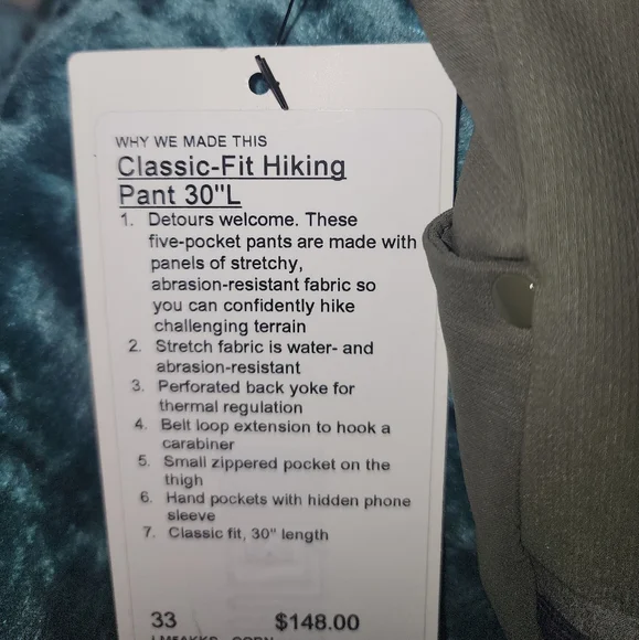 Size 30 Men's lululemon pants - Picture 9 of 11